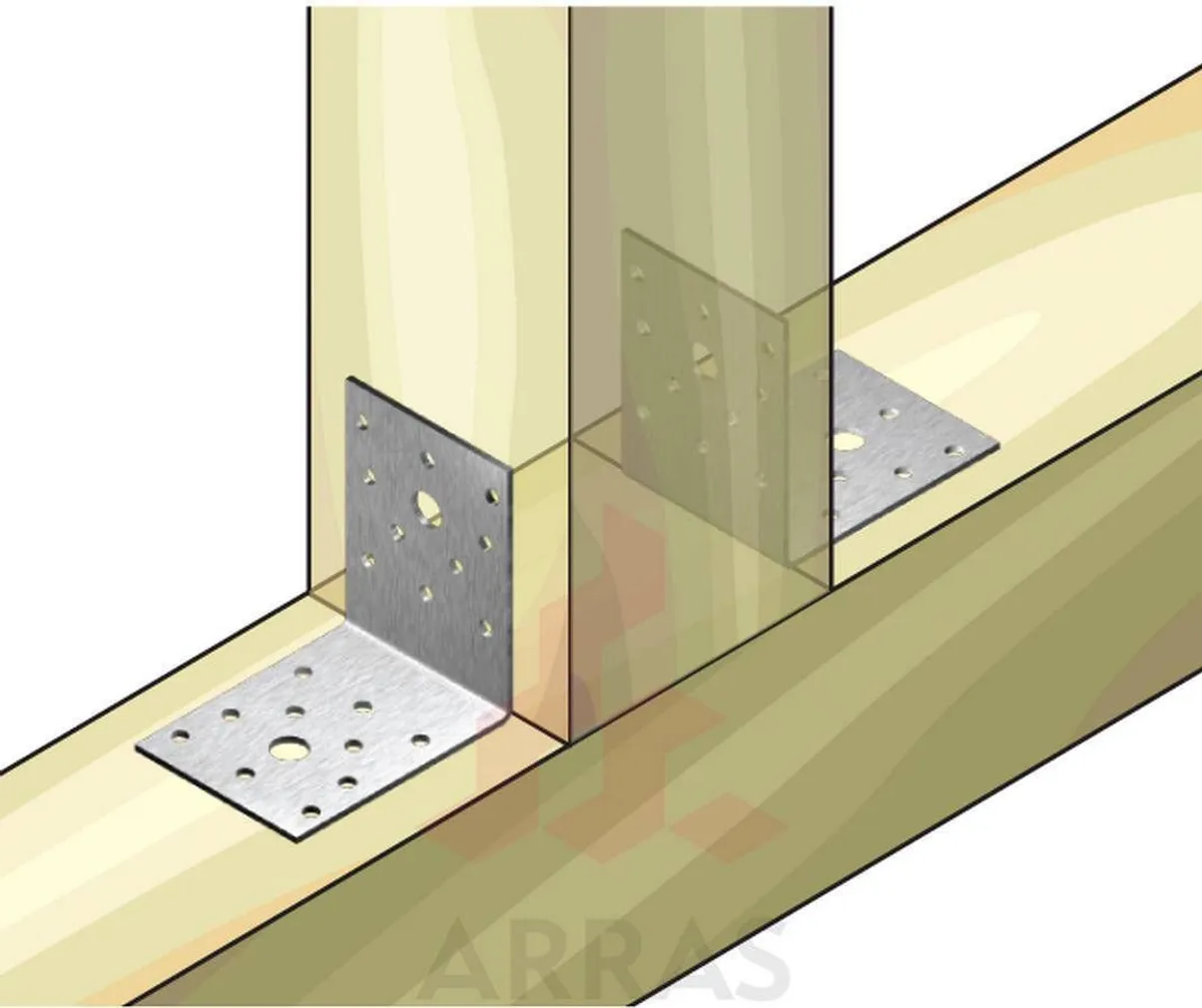 NAELUTUSNURK 65X65X55X2.0 ZN