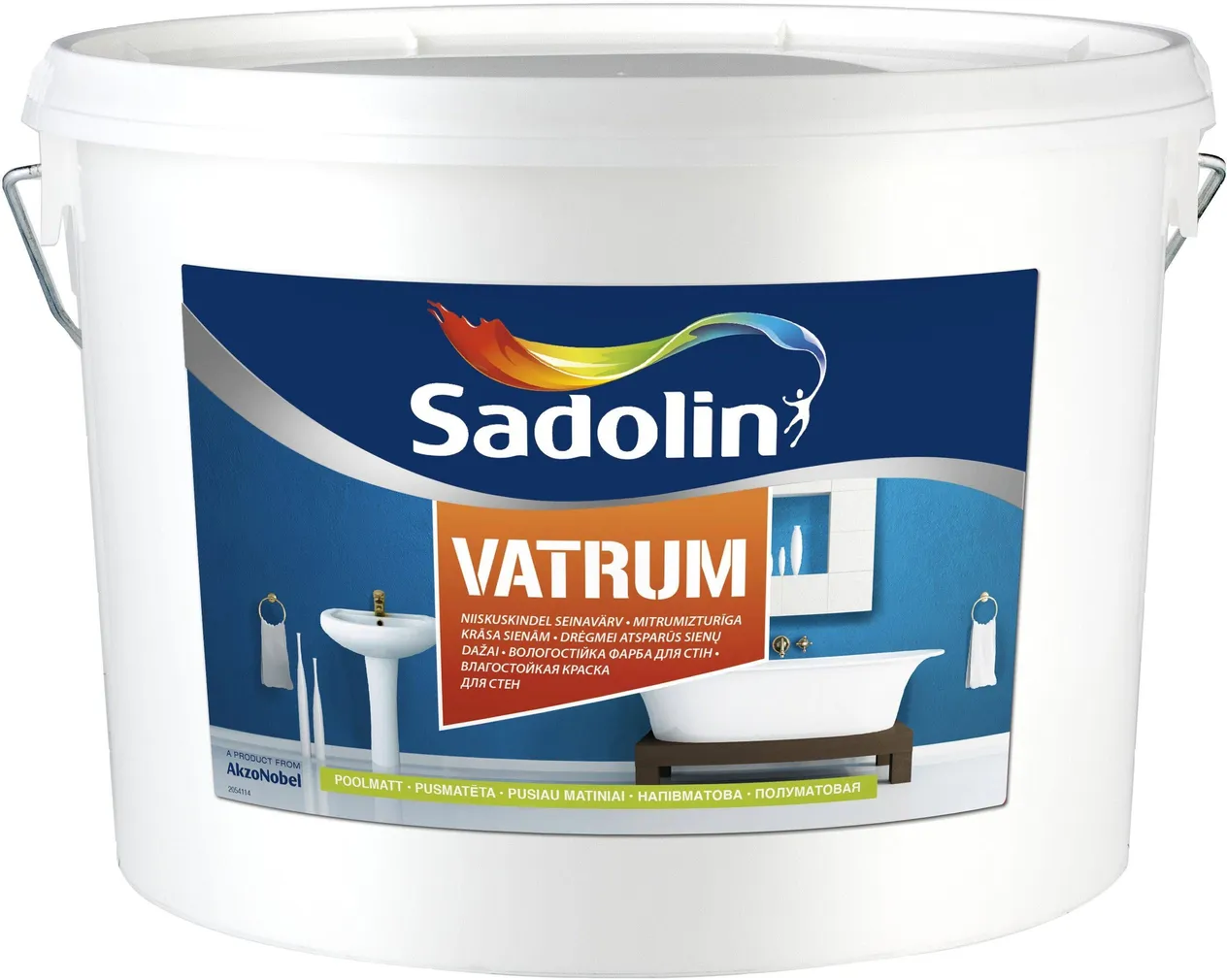 NIISKUSKINDEL SEINAVÄRV SADOLIN VATRUM 5L VALGE POOLMATT