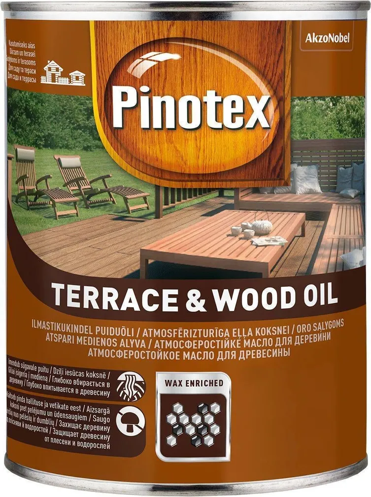 PUIDUÕLI PINOTEX TERRACE & WOOD OIL 1L VÄRVITU