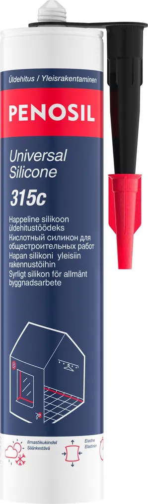 UNIVERSAALSILIKOON PENOSIL 315/315C 280ML MUST