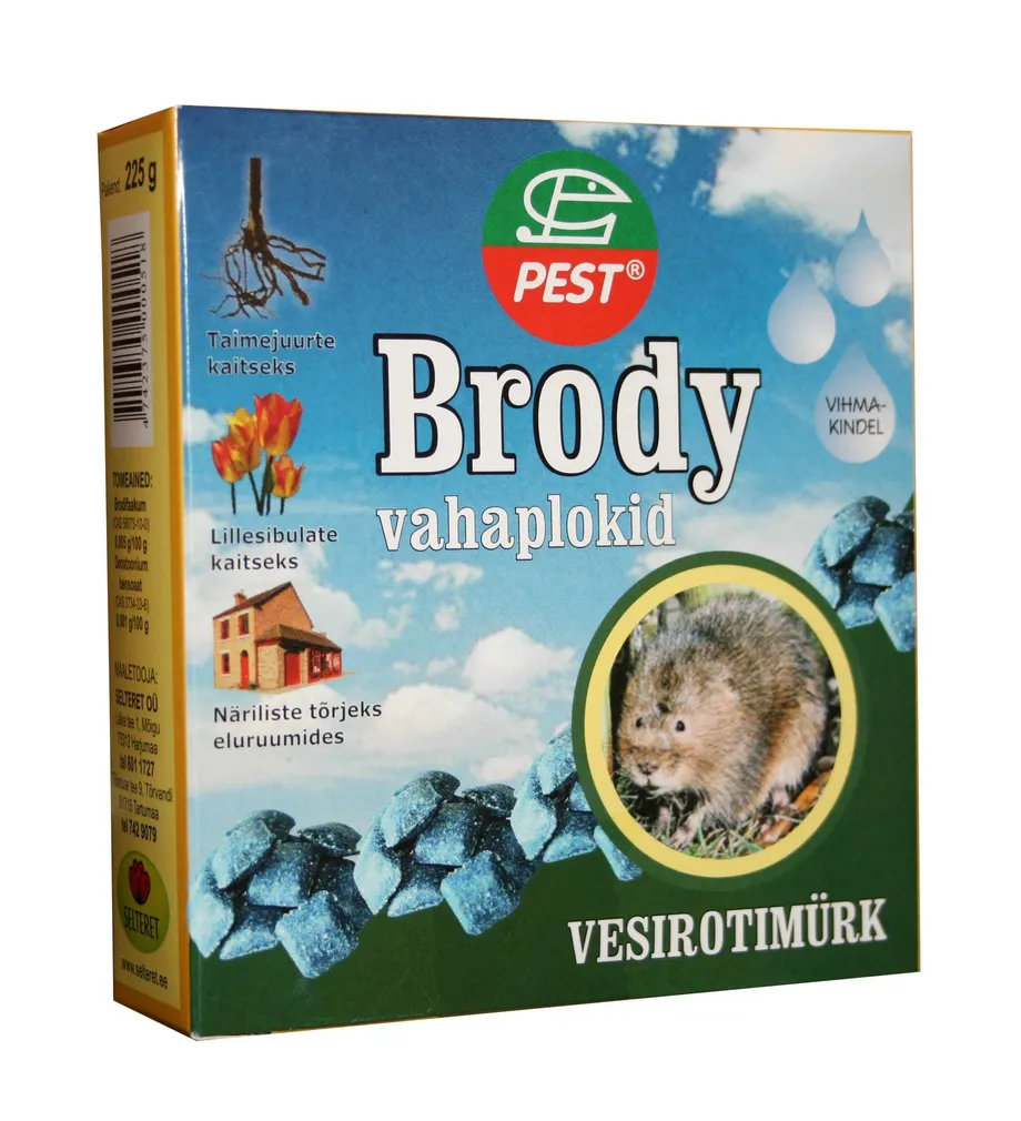 ROTIMÜRK VESIROTILE BRODY KUUBIKUD 225G (PARAFIIN)