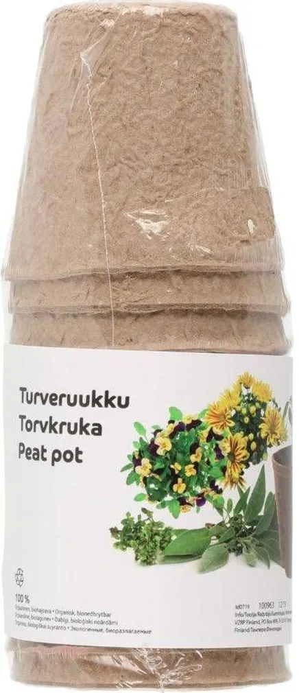 TURBAPOTID 4LIVING GREEN 8CM ÜMAR 12TK PAKIS