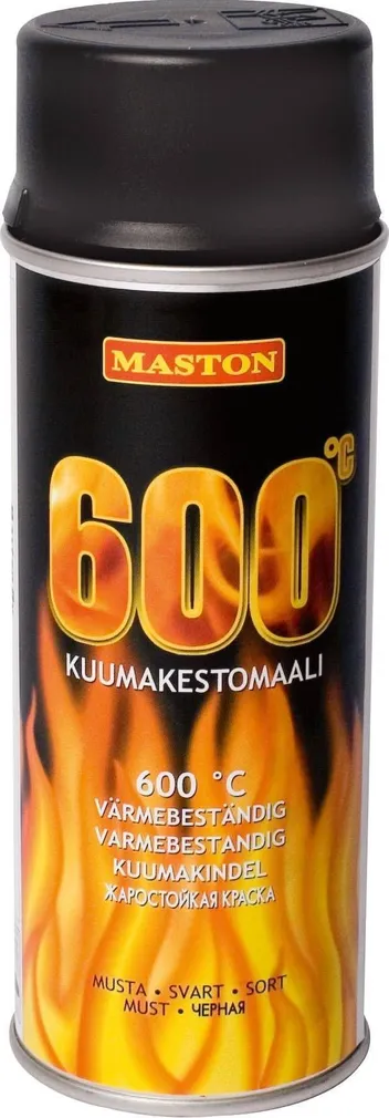 AEROSOOLVÄRV KUUMAK.MUST 600C 400ML