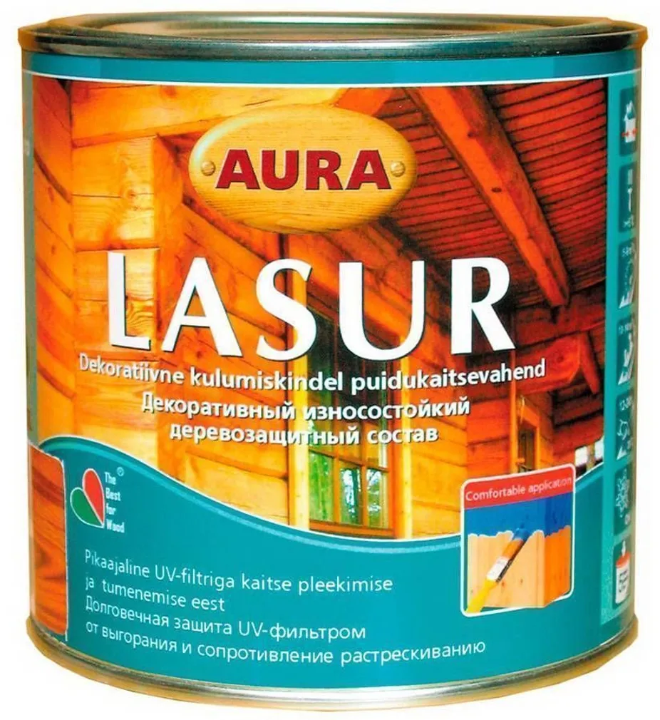 AURA LASUR UV 0,7L/M VÄRVITU