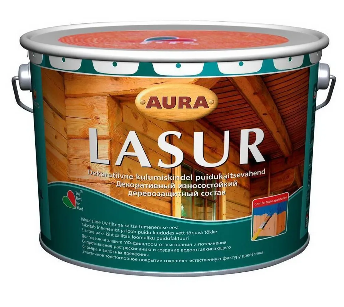 AURA LASUR UV 9L/M VÄRVITU