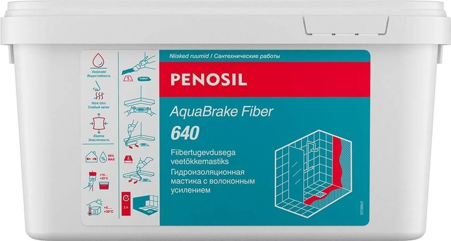 HÜDROISOLATSIOON PENOSIL AQUABRAKE FIBER 640 7KG 