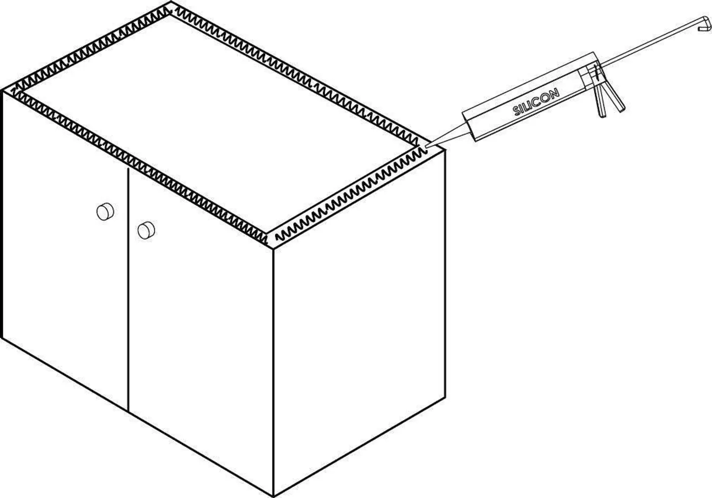 ROOSTEVABA VALAMU KROMEVYE LAY-ON 500X600MM UNIVERSAALNE