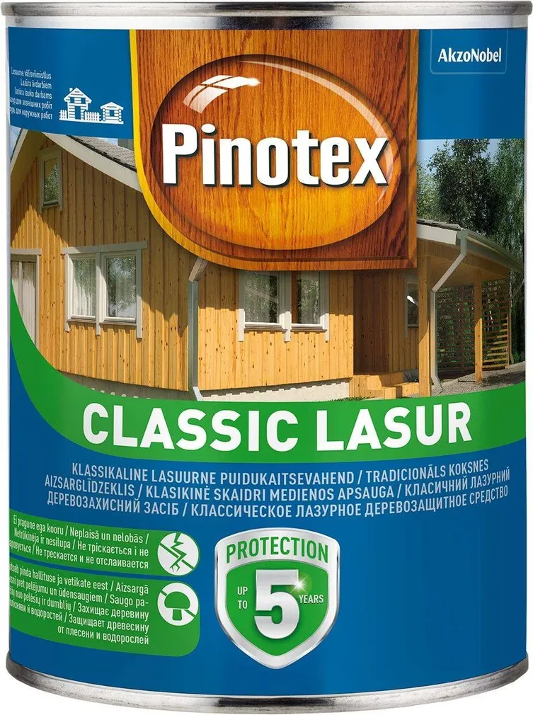 PUIDUKAITSEVAHEND PINOTEX CLASSIC LASUR 1L PÄHKEL