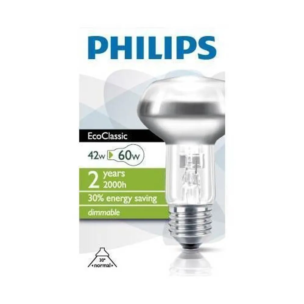 HALOGEENLAMP ECO CLASSIC NR63 E27 42W 230V PHILIPS