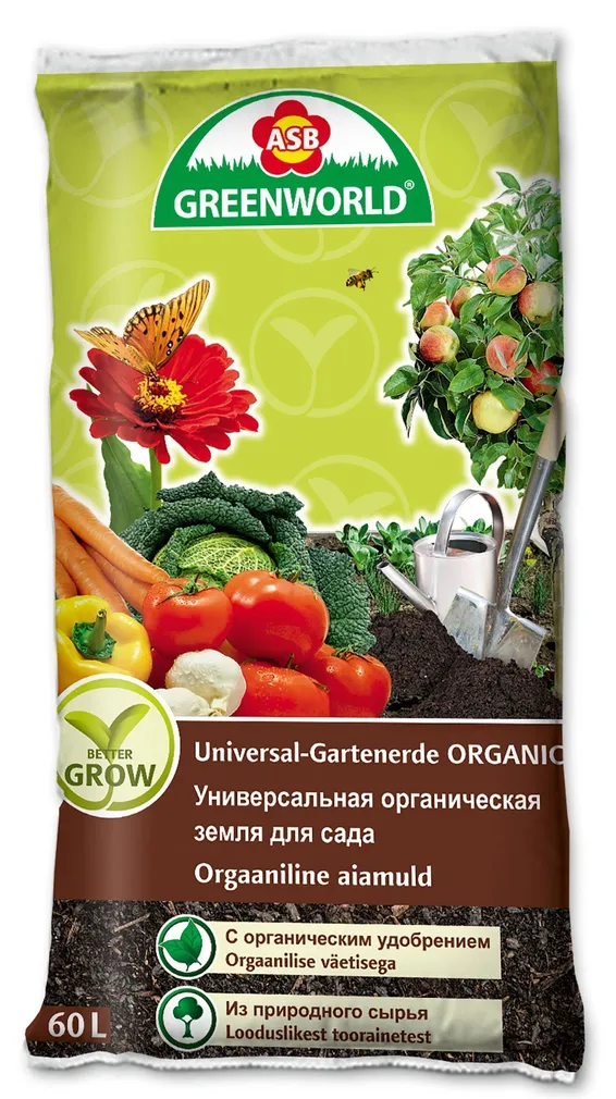 AIAMULD ORGAANILISTE LISANDITEGA GREENWORLD 60L