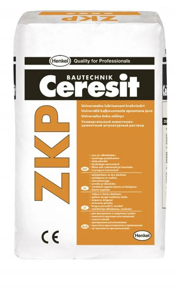 KROHVIMÖRT CERESIT ZKP PLASTER 25KG BALTI