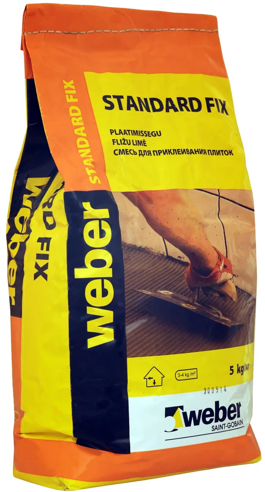 PLAATIMISSEGU WEBER STANDARD FIX 5KG