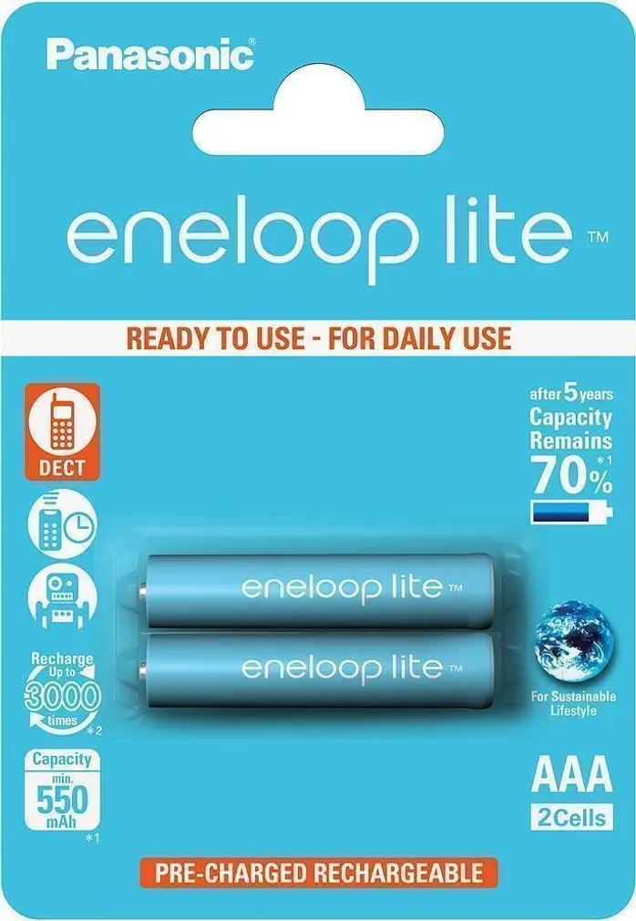 AKUPATAREI ENELOOP LITE AAA 550 2BP