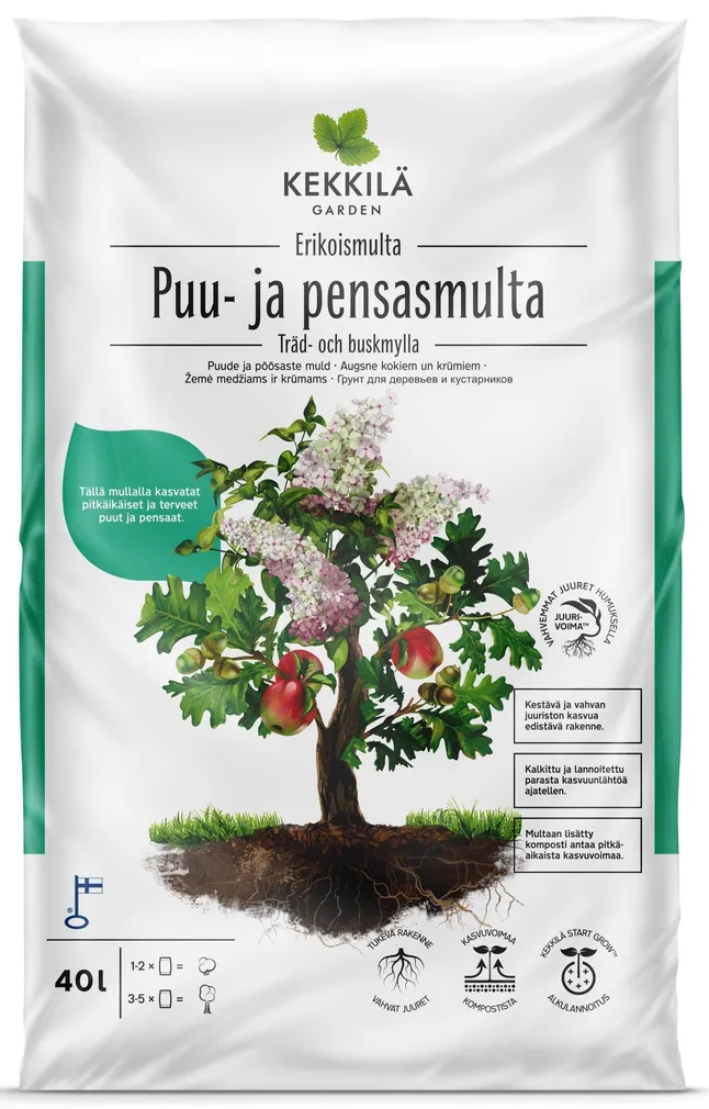 PUUDELE JA PÕÕSASTELE 40L