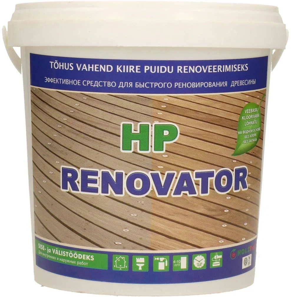 PUHASTUSAINE HP RENOVATOR 1L VÄRVITU PUIDULE