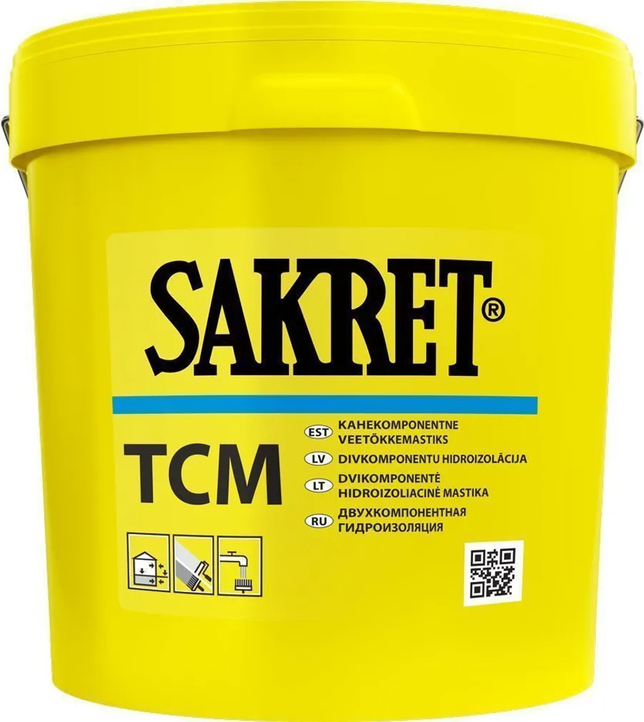 VEETÕKKEMASTIKS SAKRET TCM KAHEKOMPONENTNE 5L+12,5KG