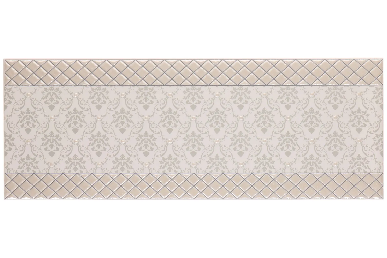 KERAAMILINE DEKOORPLAAT 40X15CM DEC. WHITEHALL WHITE