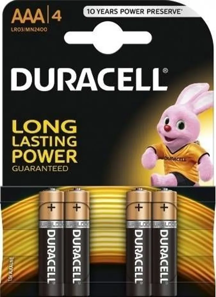 PATAREI DURACELL BASIC MN2400 AAA 4-PAKK