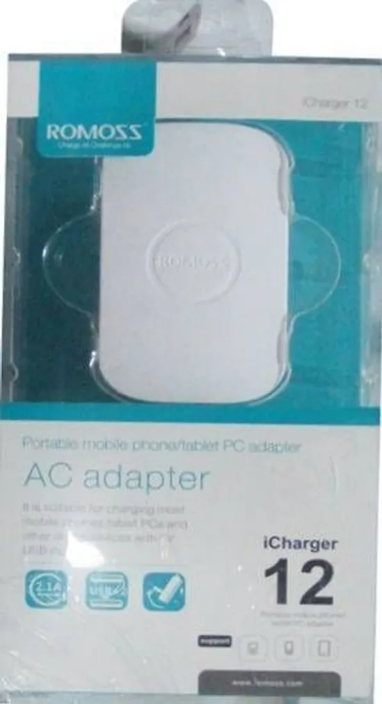 TOALAADIJA ROMOSS ICHARGER 12 2XUSB 1A+2,1A