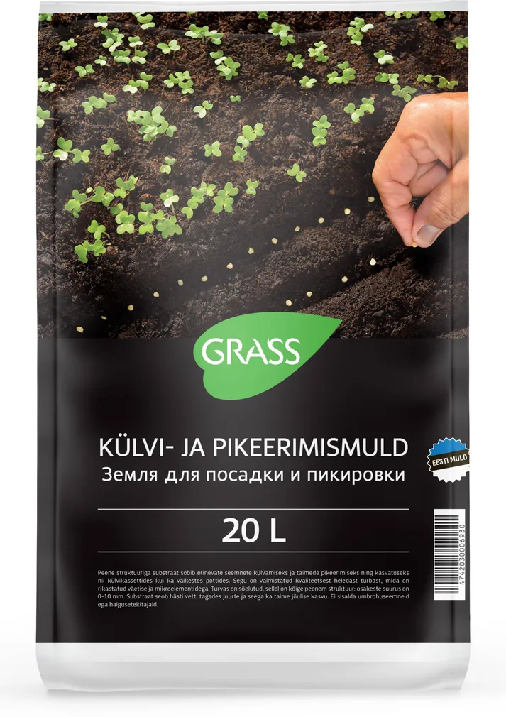 KÜLVI- JA PIKEERIMISMULD GRASS 20L