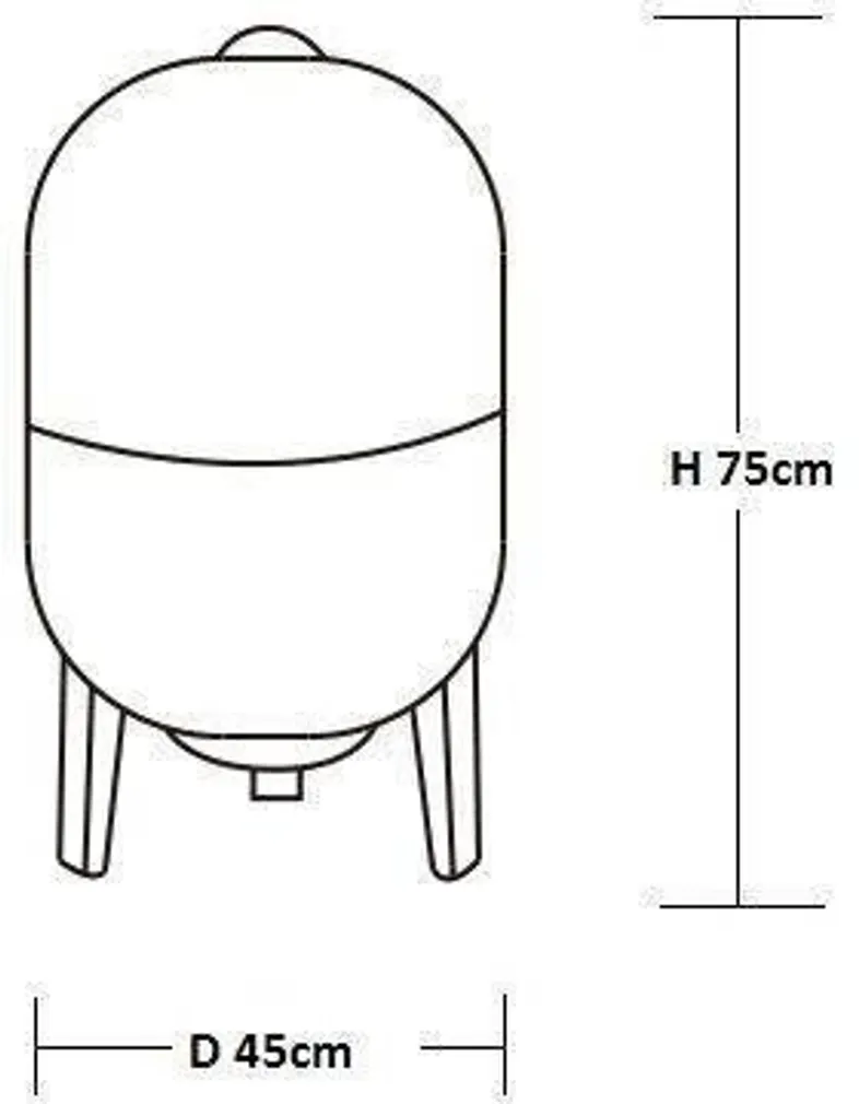 HÜDROFOOR WATER SYSTEM VT 80L VERTIKAALNE