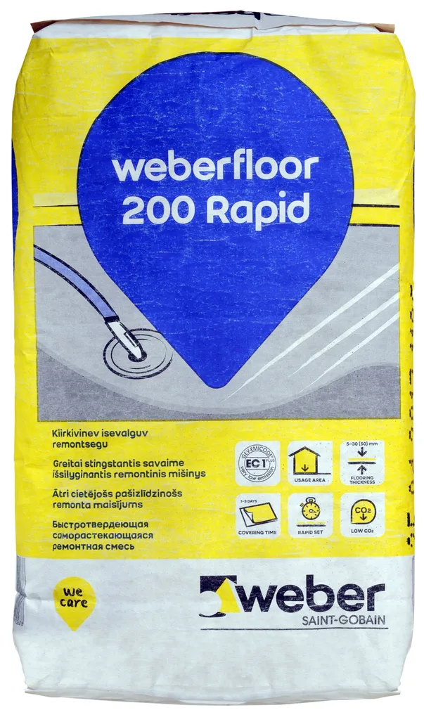 PÕRANDASEGU WEBER FLOOR 200 RAPID 20KG KIIRKIVISTUV