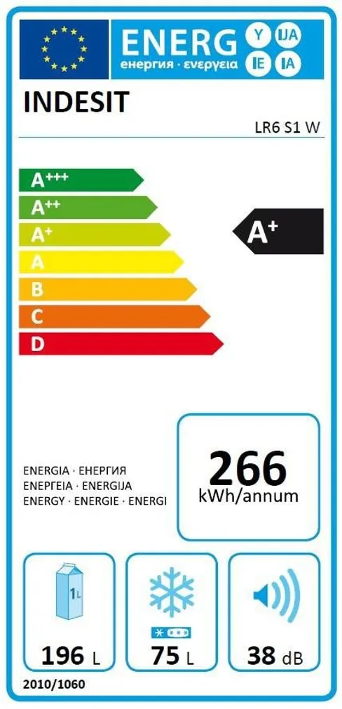 KÜLMIK INDESIT LR6S1W A+