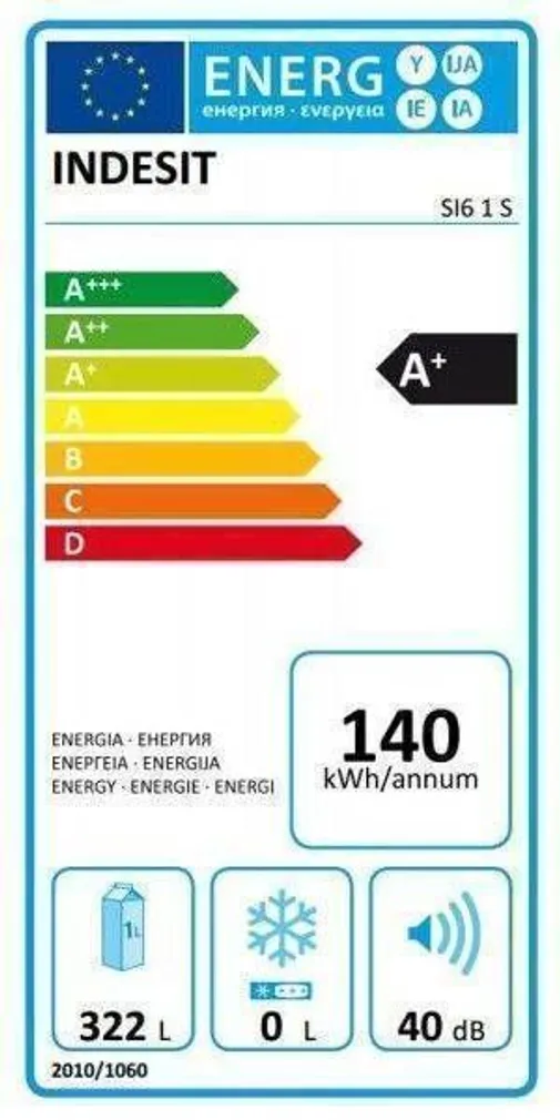 JAHEKÜLMIK INDESIT SI61S A+