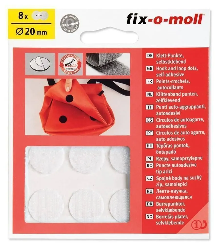 TAKJATEIP FIX-O-MOLL Ø20MM VALGE 8TK