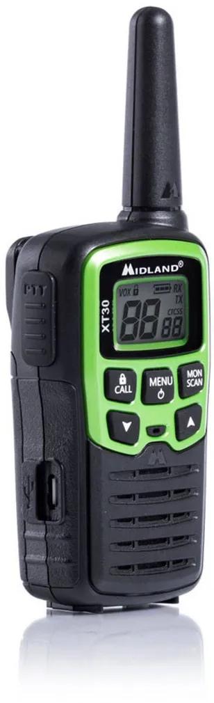 KÄSIRAADIOSAATJA MIDLAND XT30 6XAAA AKU USB LAADIMISKAABEL 2TK