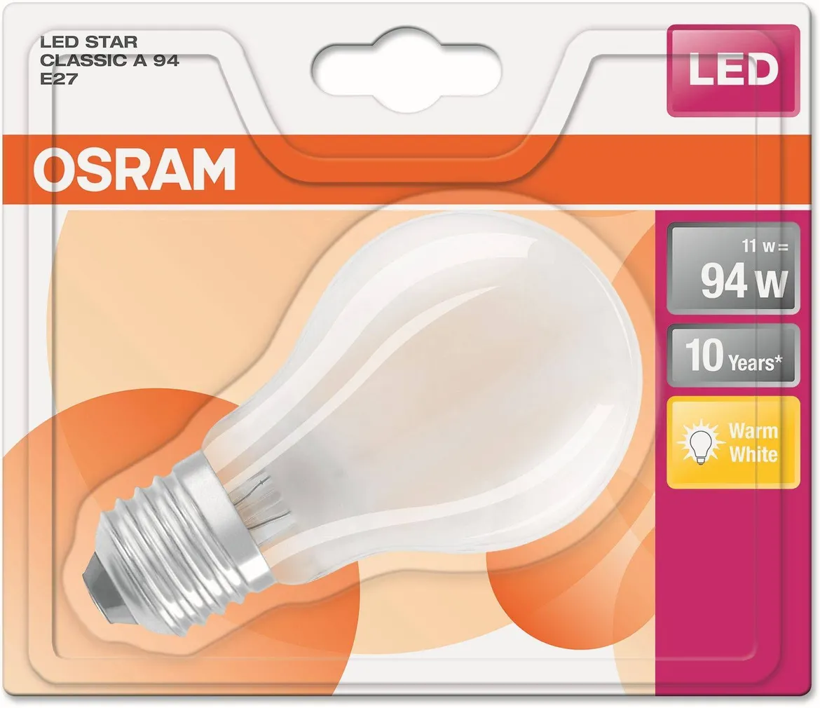 LED LAMP OSRAM LED RETROFIT CLASSIC 11W E27 A60 2700K 1420LM