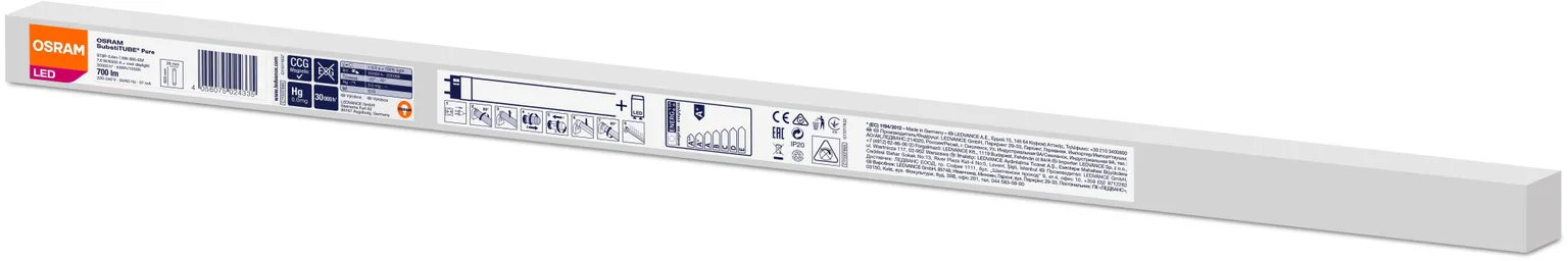 LED LAMP OSRAM SUBSTITUBE PURE 7,6W G13 T8 6500K 700LM