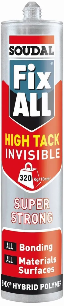 LIIMHERMEETIK SOUDAL FIX ALL HIGH TACK INVISIBLE BELGIA 290ML VÄRVITU