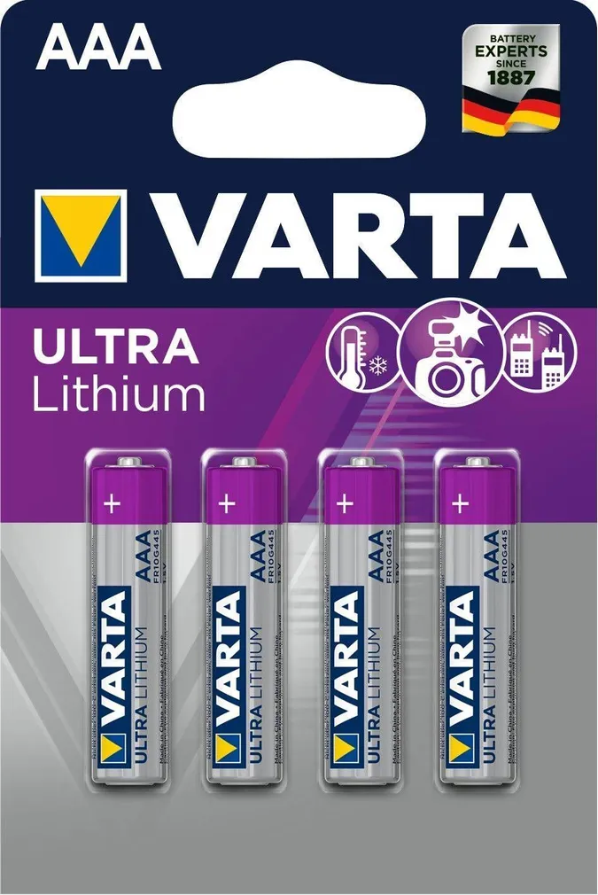 PATAREI VARTA ULTRA LITHIUM AAA 4TK PAKIS