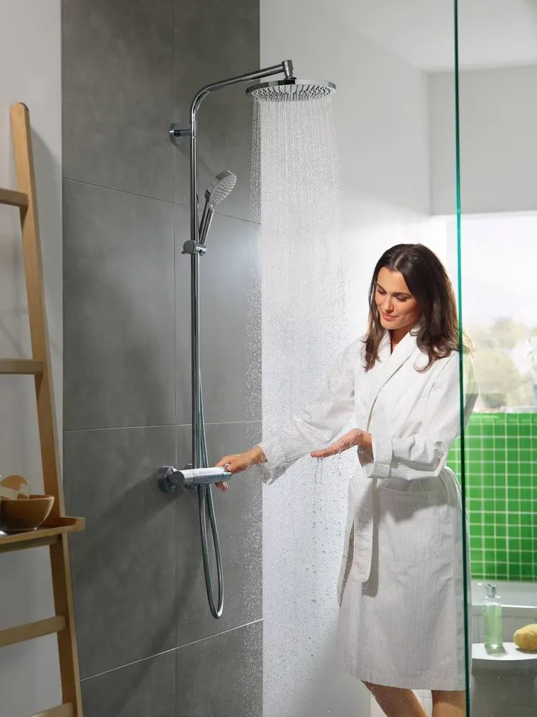 DUŠISEGISTI HANSGROHE CROMETTA S 240 TERMOSTAAT ÜLA- JA KÄSIDUŠIGA