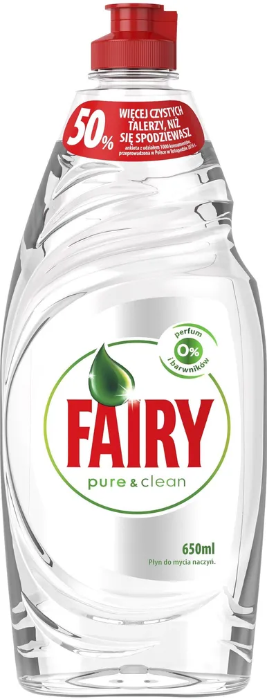 NÕUDEPESUVAHEND FAIRY PURE&CLEAN 650ML