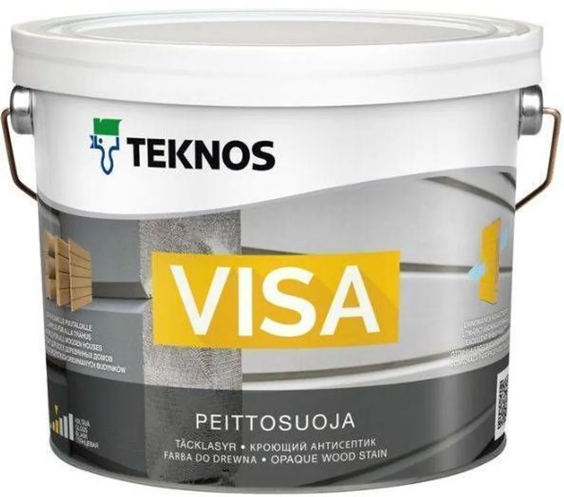 VÄRV TEKNOS VISA BASE 1 POOLMATT 2,7L VALGE