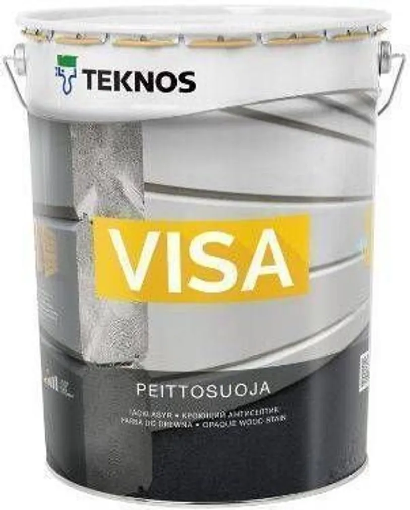 VÄRV TEKNOS VISA BASE 1 POOLMATT 18L VALGE