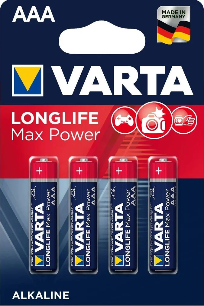 PATAREI VARTA LONGLIFE MAX POWER AAA 4TK PAKIS