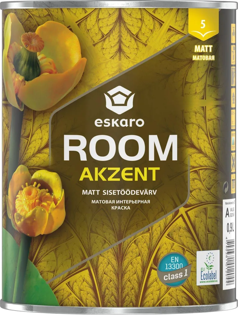 SEINAVÄRV ESKARO AKZENT ROOM 0,9L VALGE MATT