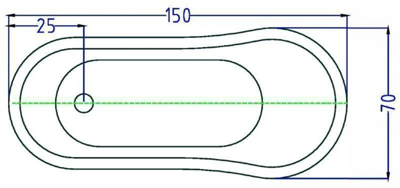 VANN C-3014 150X70X75CM