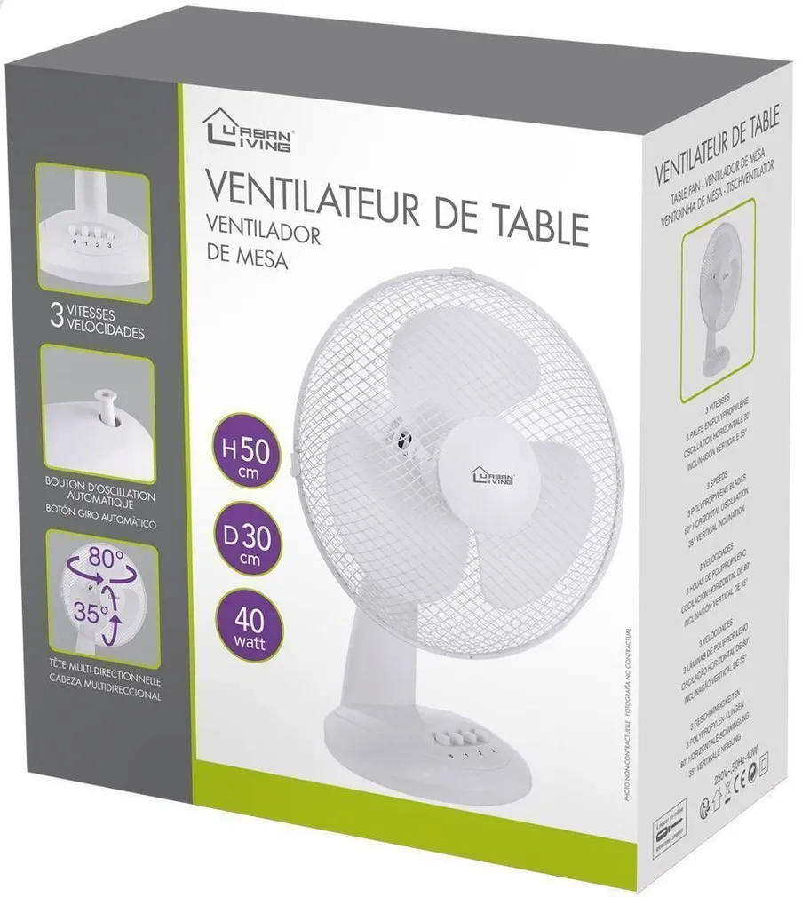 LAUAVENTILAATOR URBAN LIVING 12"/30CM 40W