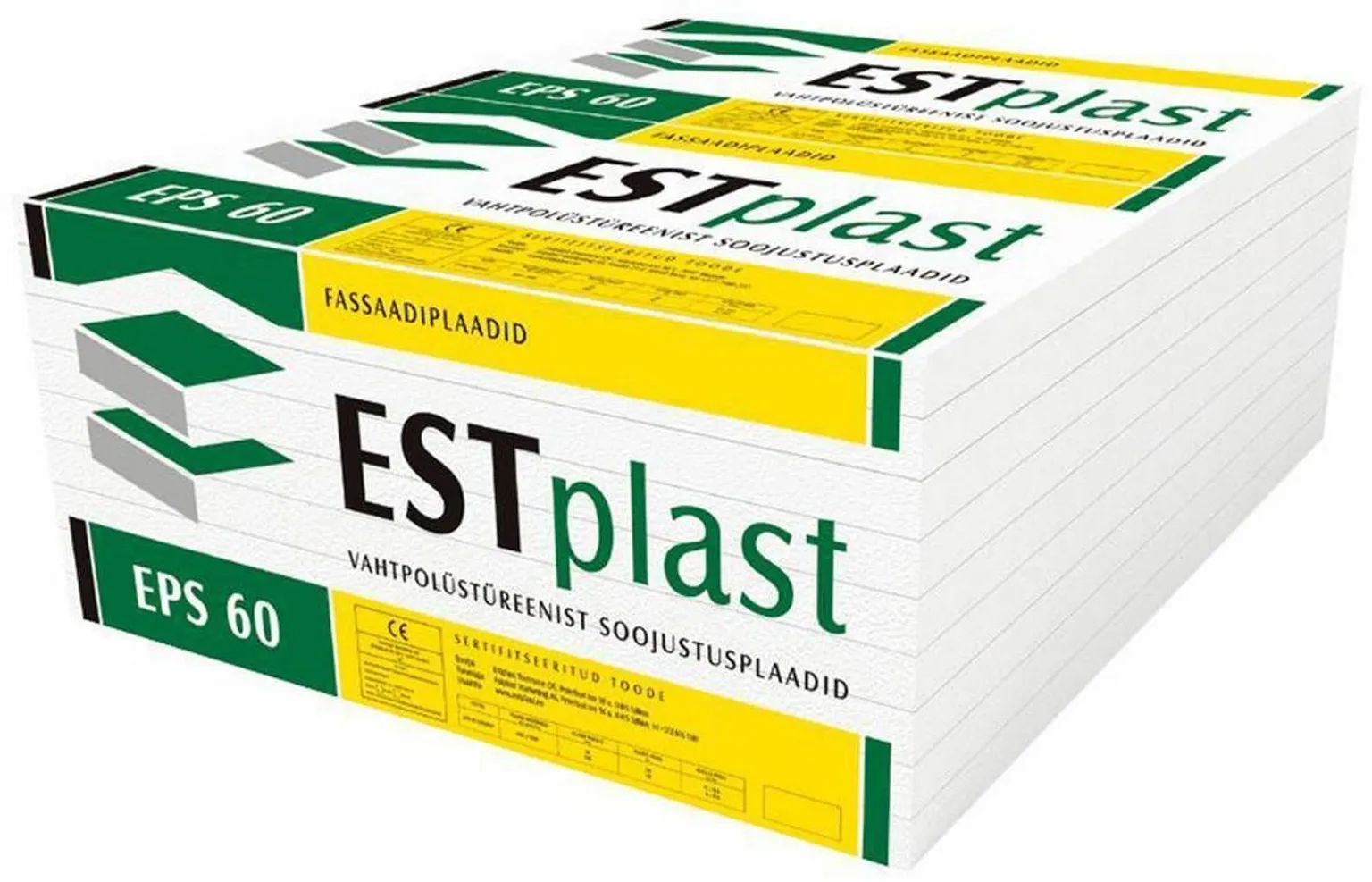 VAHTPLAST ESTPLAST EPS 60 FASSAAD 600X1000X150MM 8TK/4,8M²