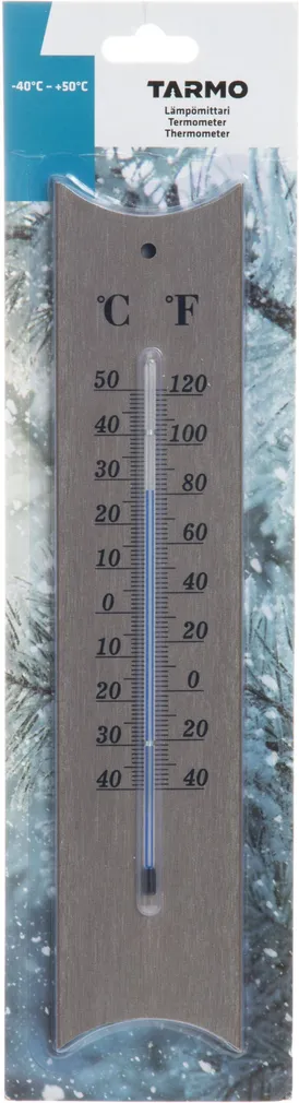 SISE-JA VÄLISTERMOMEETER TARMO METALL IMITATSIOON 30CM