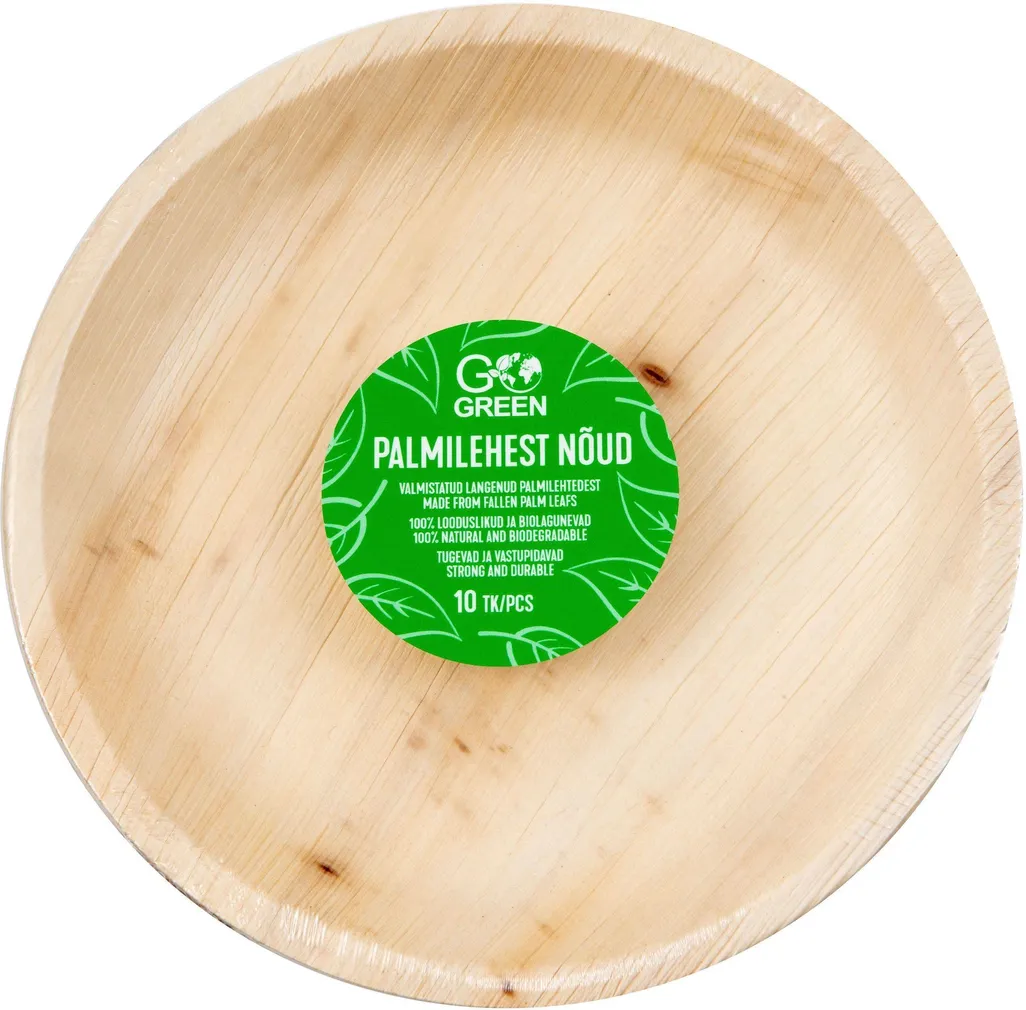 PALMILEHEST TALDRIK GO GREEN 23CM 10TK PAKIS