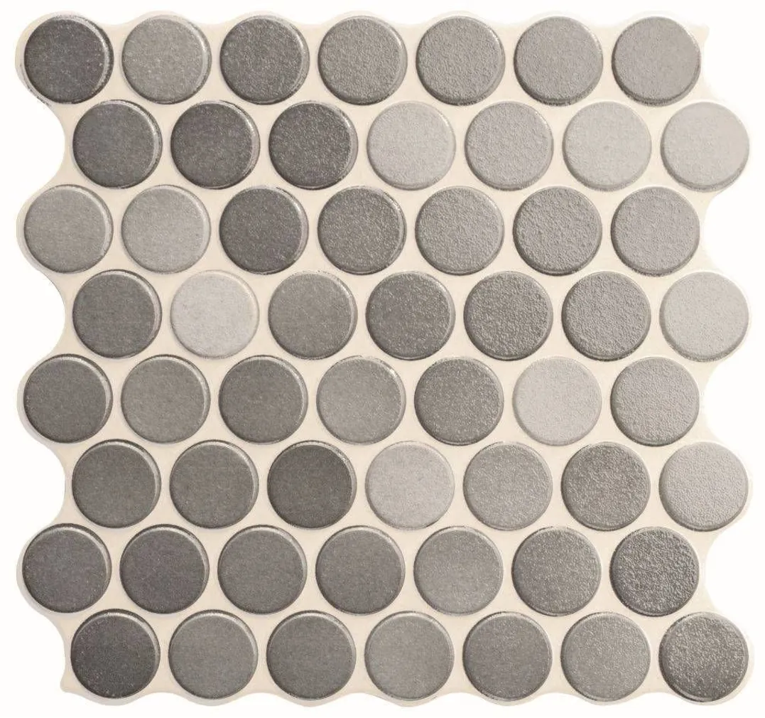 KERAAMILINE PLAAT REALONDA CIRCLE GLOSSY GREY 30,9X30,9CM 0,86M² PAKIS