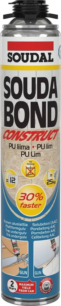 POLÜURETAANLIIM SOUDAL SOUDABOND CONSTRUCT 750ML