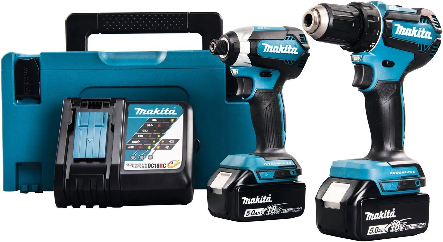 COMBOKIT MAKITA DLX2289TJ 18V 2X5,0AH (DDF485+DTD153)