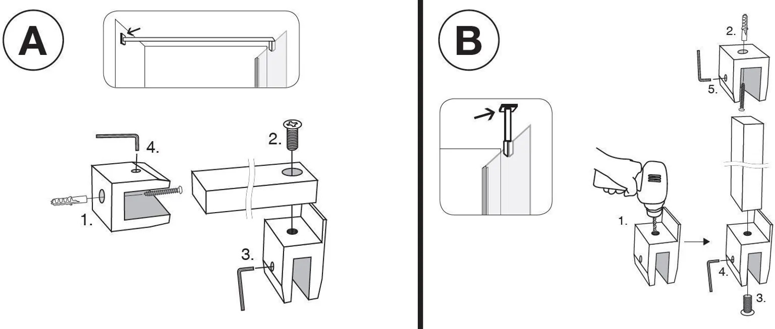 DUŠINURGA SEINATUGI DUSCHY LÕIGATAV VERTIKAALNE/HORISONTAALNE 6MM 150CM KROOM