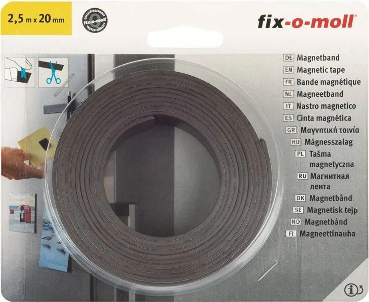 MAGNETTEIP FIX-O-MOLL 20MMX2,5M